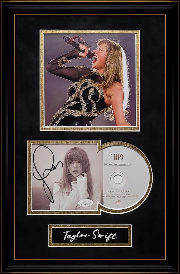 Taylor Swift Autograph Tortured Poets Department CD Insert Album Collage 13x19 JSA Authentication