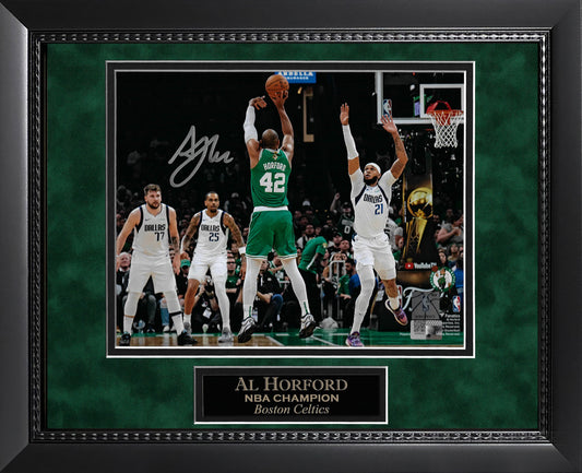 Al Horford Autograph Photo Jump Shot Over Dallas 11x14
