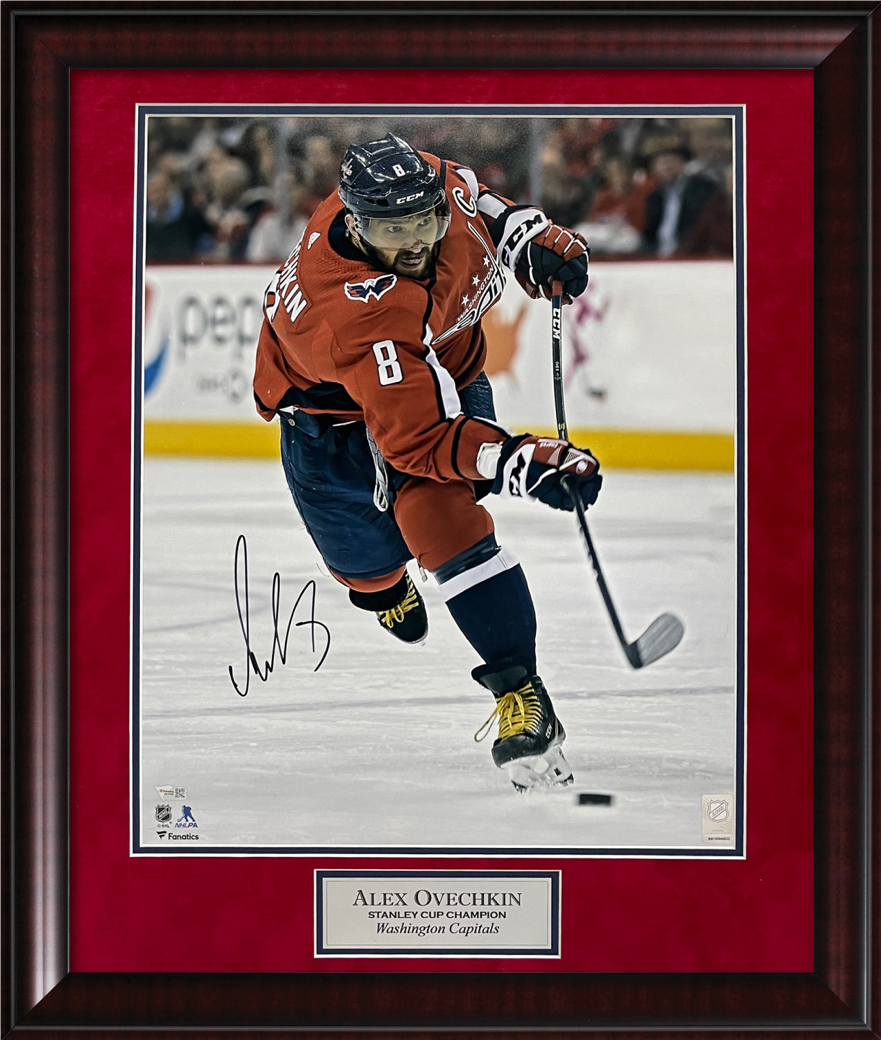 Alex Ovechkin Autograph Photo Slapshot 23x27 Fanatics Authentication