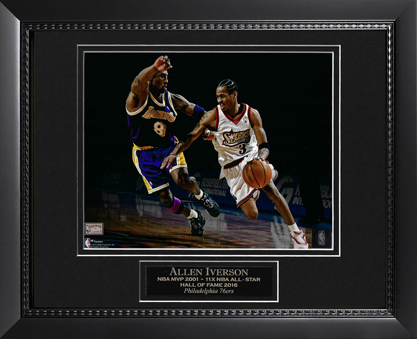 Allen Iverson Photo Dribble Vs Bryant 11x14