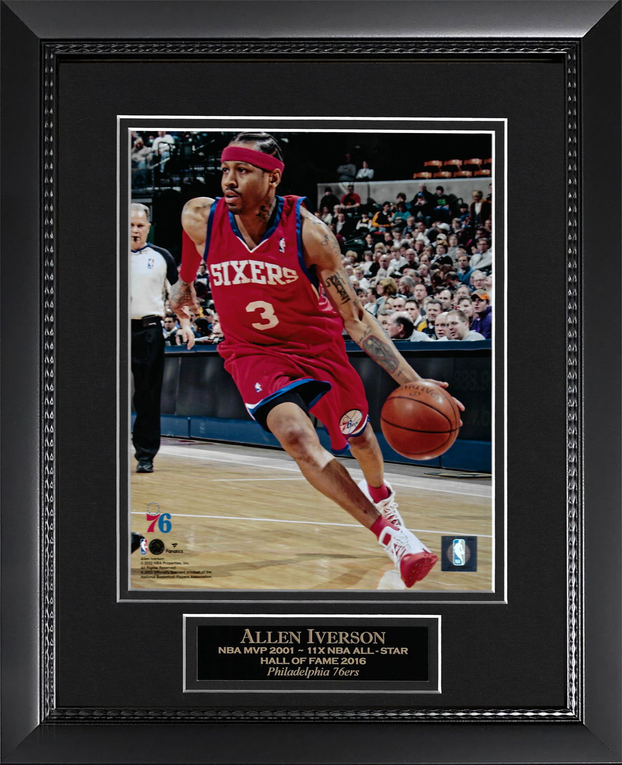 Allen Iverson Photo Dribble 11x14
