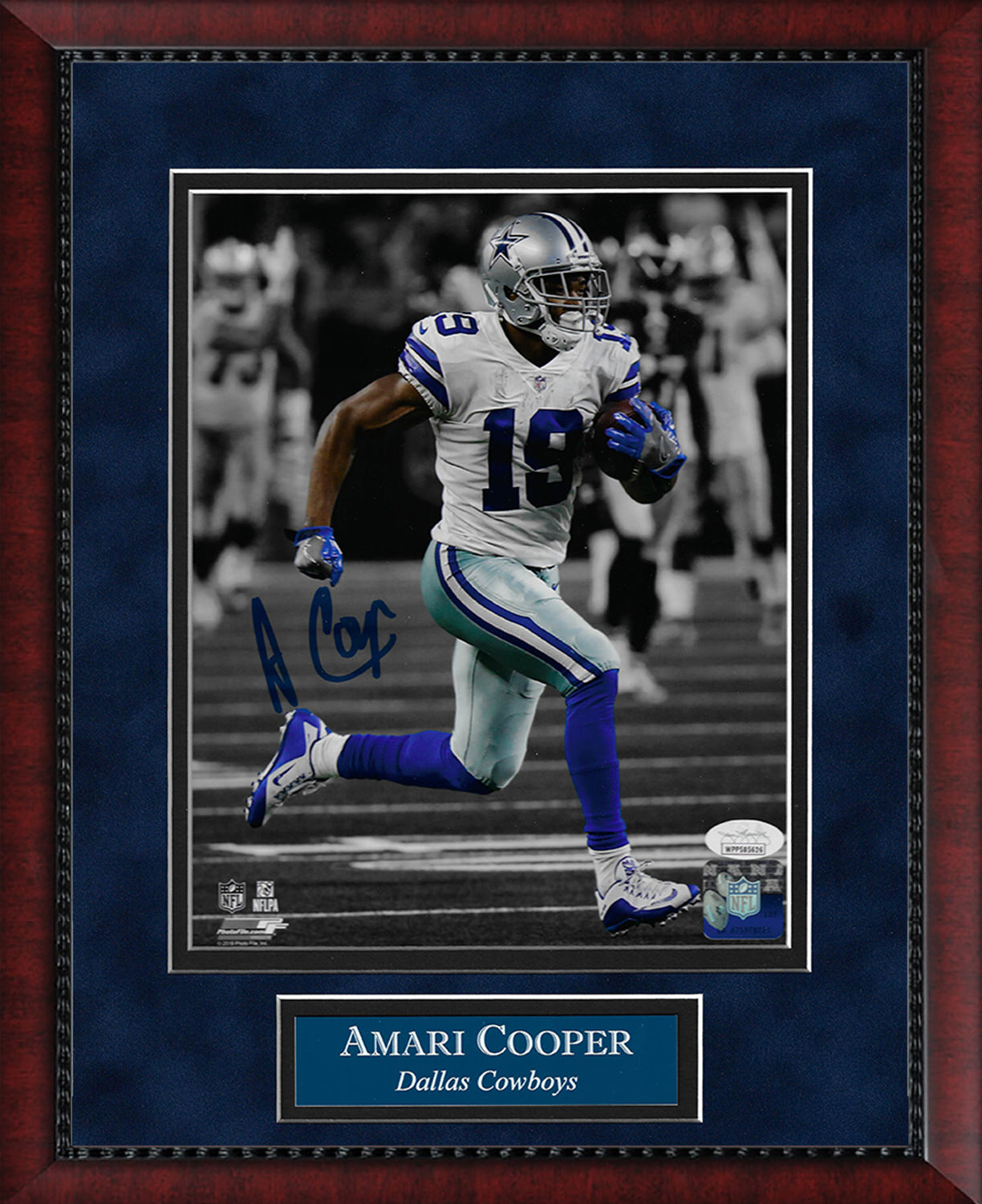 Amari Cooper Autograph Photo Run Spotlight 11x14