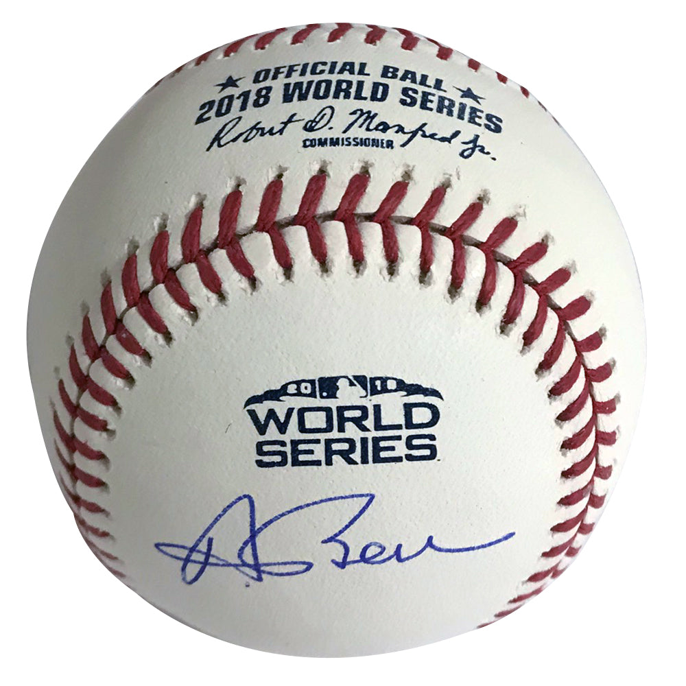 Andrew Benintendi Autograph Baseball World Series 2018 logo official ball