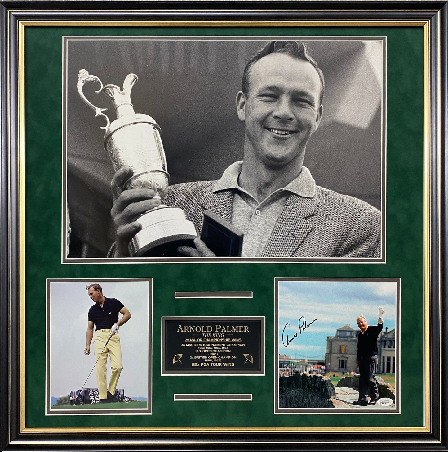 Arnold Palmer Autograph Photo 3 Way Collage 25x25
