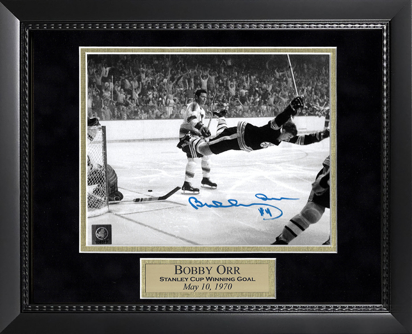 Bobby Orr Autograph Photo Flying Goal 11x14