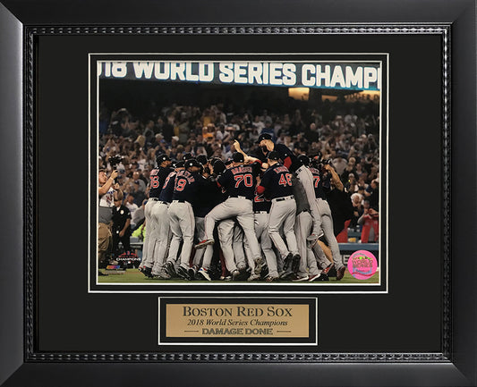 Boston Red Sox Photograph - 2018 World Series Dogpile - Framed 13x16