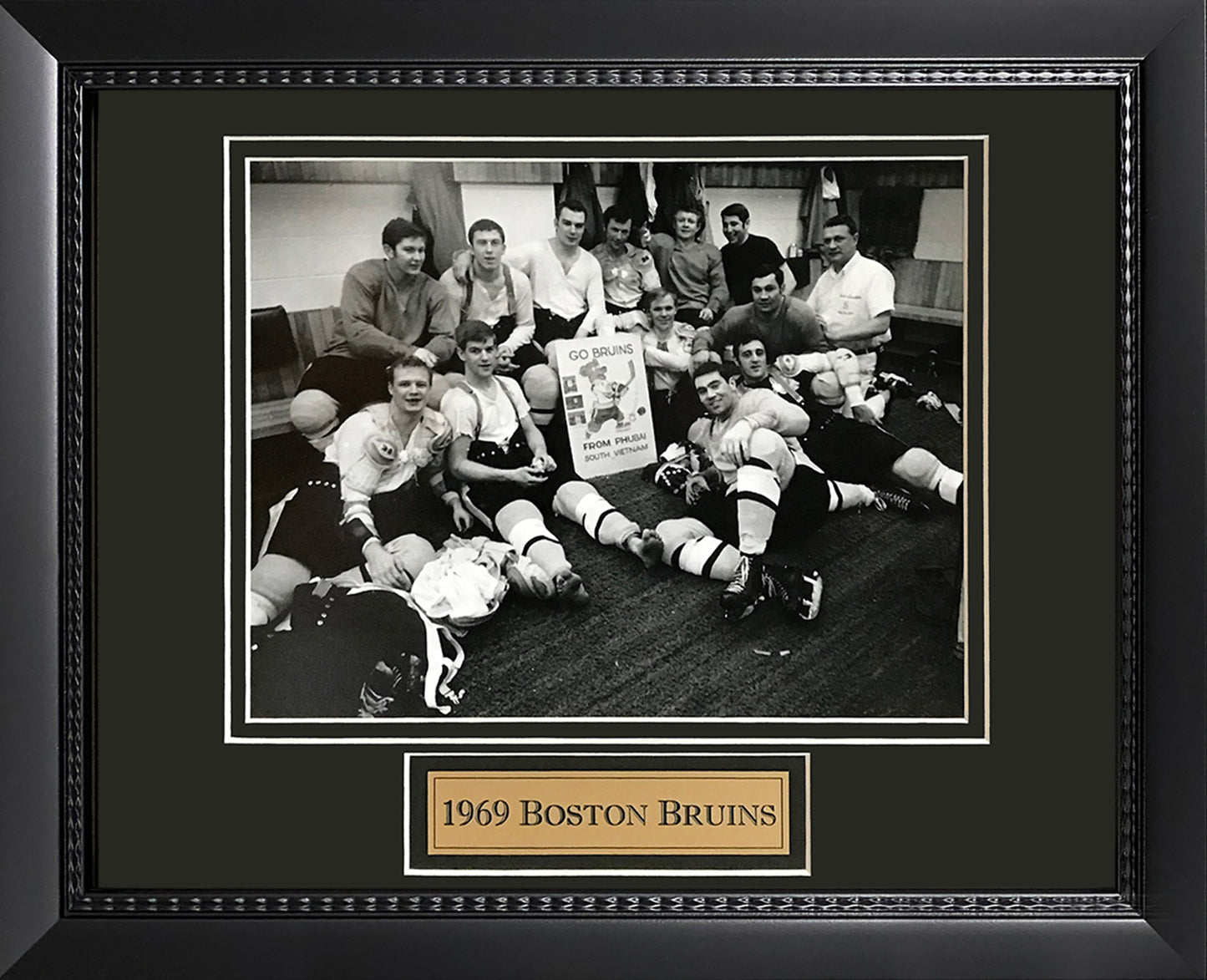 1969 Boston Bruins Photo Locker Room 11x14