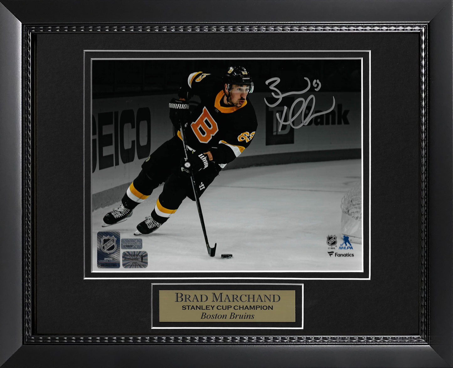 Brad Marchand Autograph Photo Spotlight 11x14