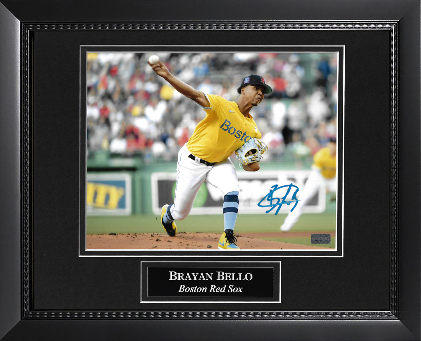 Brayan Bello Autograph Photo City Connect Pitch 11x14