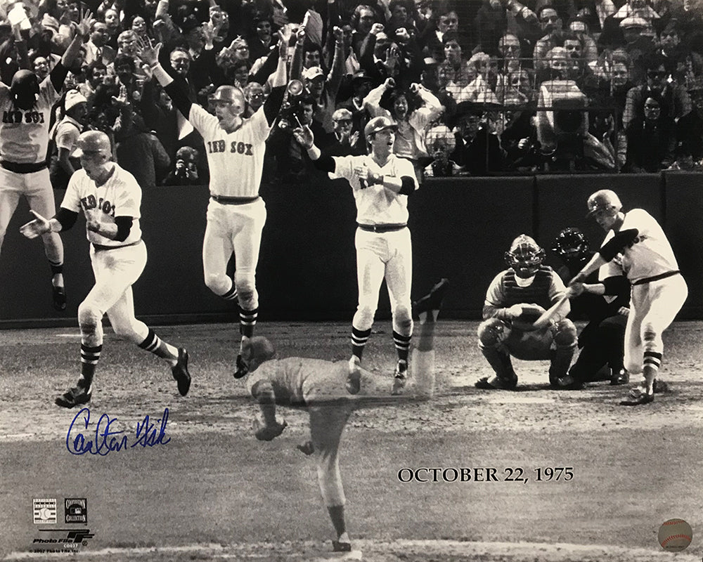 Carlton Fisk Autograph Photo 16x20 Stay Fair