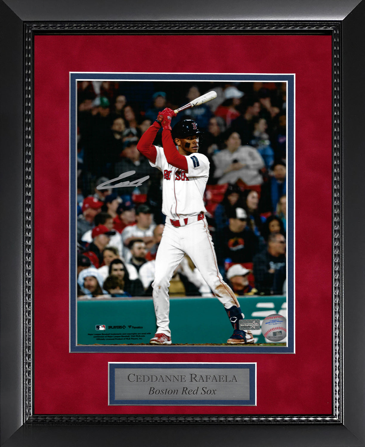 Ceddanne Rafaela Autograph Photo At Bat 11x14