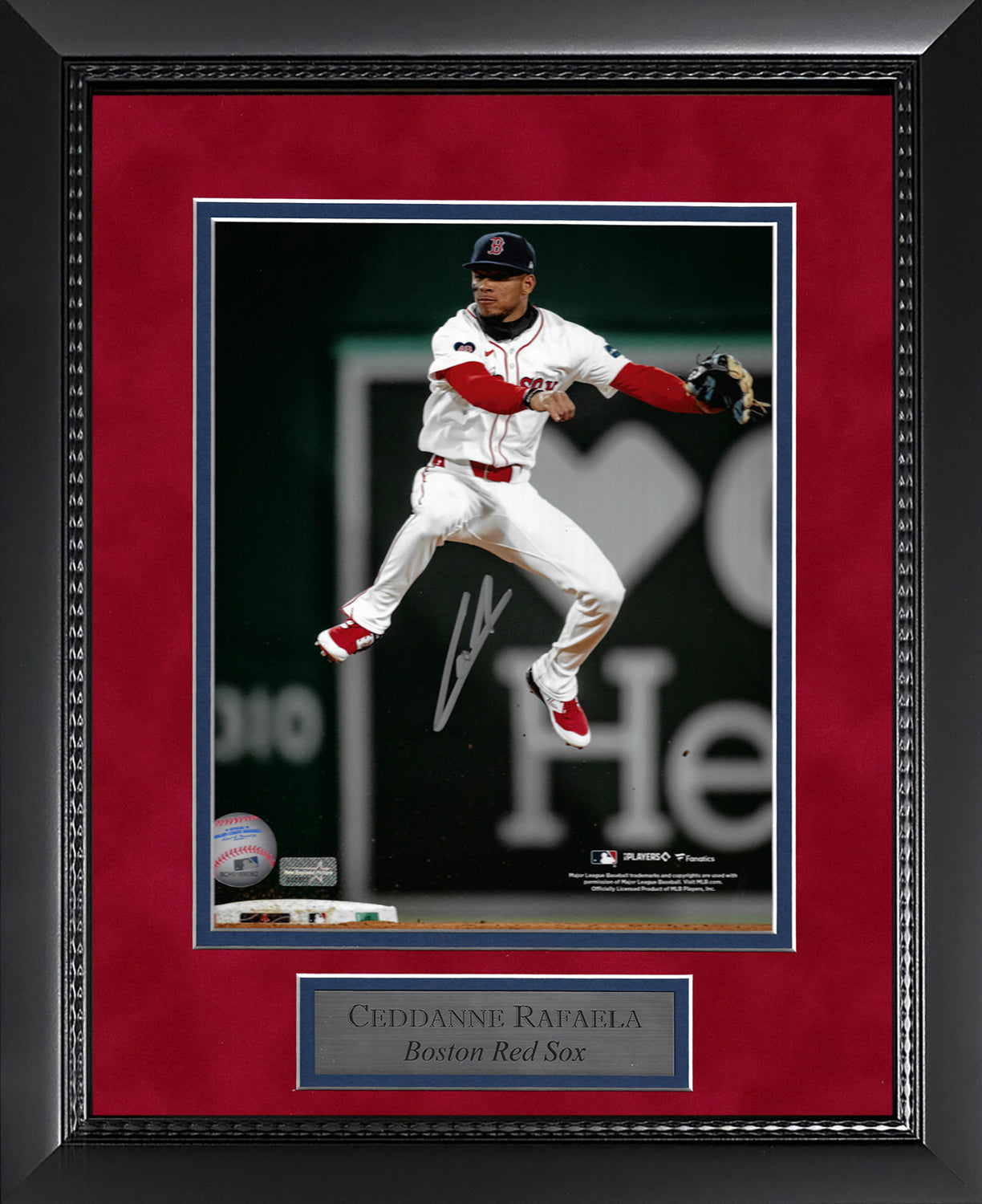 Ceddanne Rafaela Autograph Photo Leap In Air 11x14