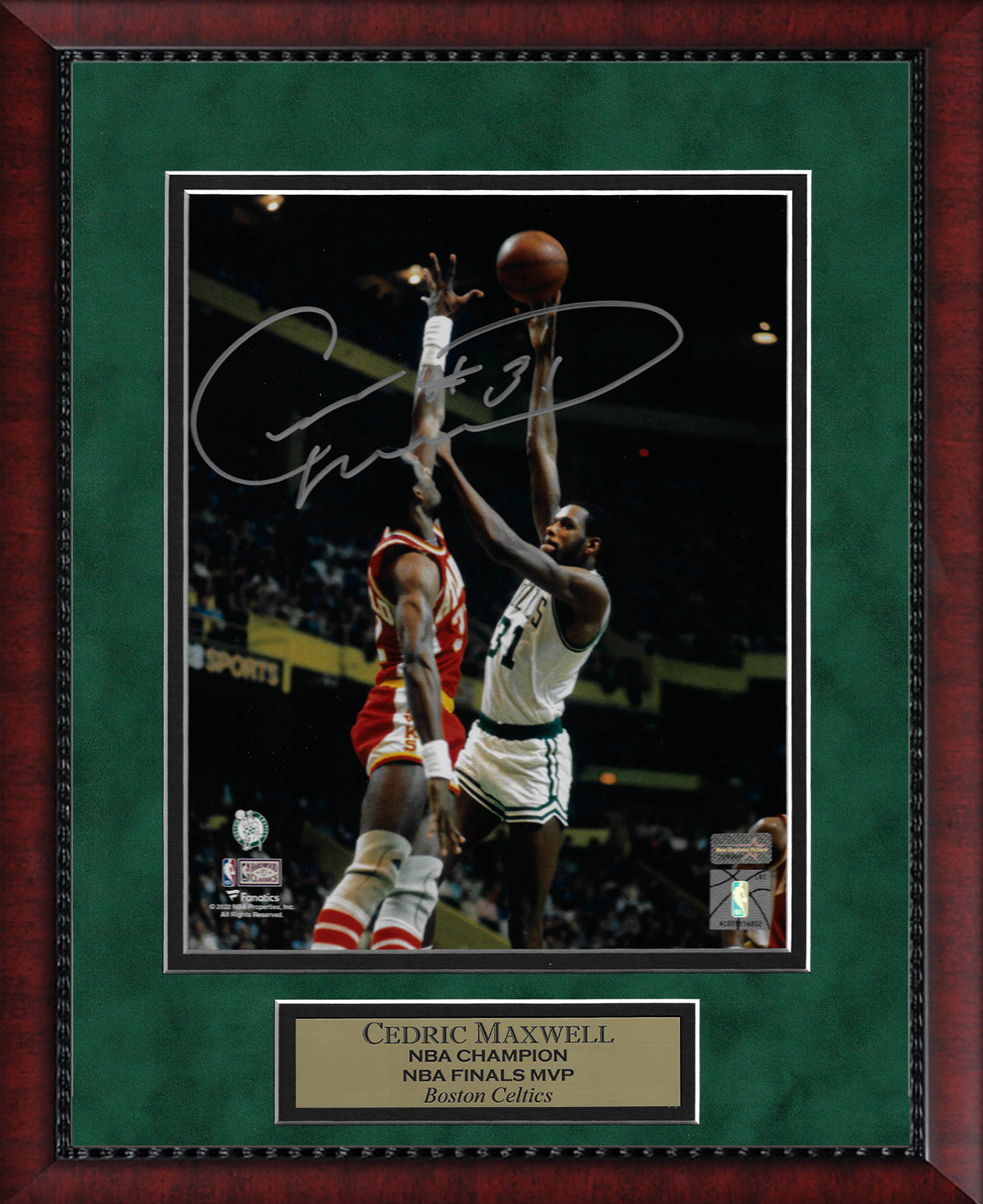 Cedric Maxwell Autograph Photo Shoot 11x14