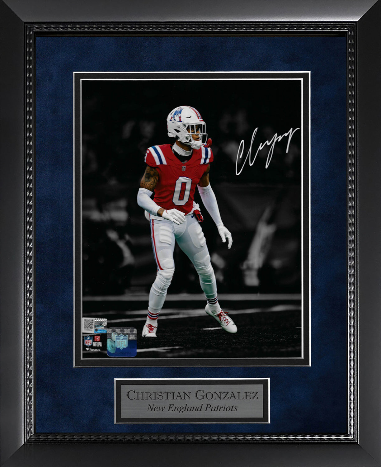 Christian Gonzalez Autograph Photo Throwback Uniform Spotlight 11x14