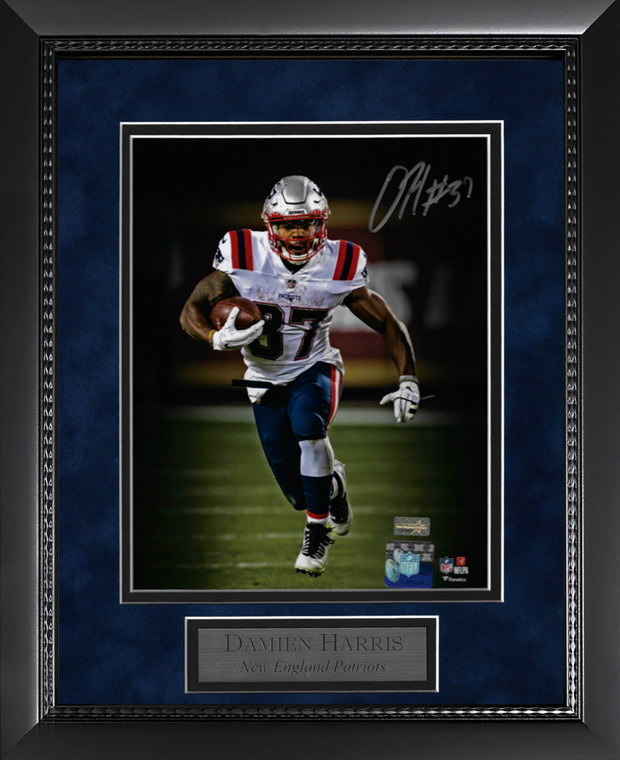 Damien Harris Photo Run 11x14