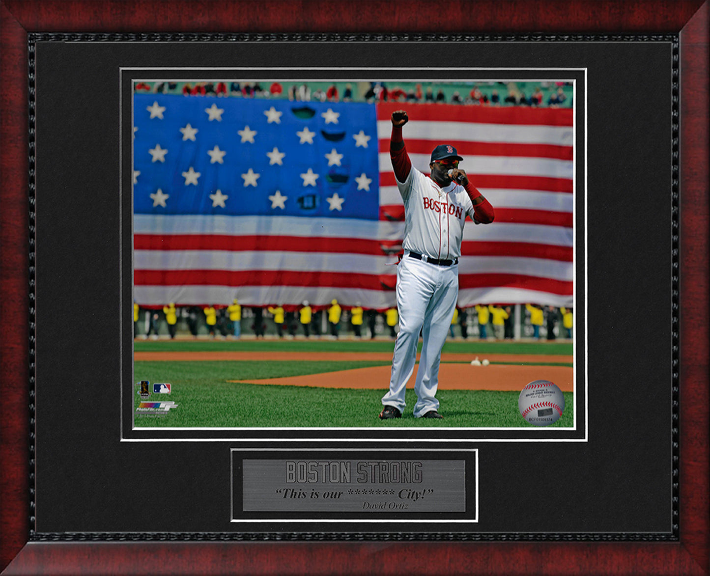 David Ortiz Photo Boston Strong Speech 11x14