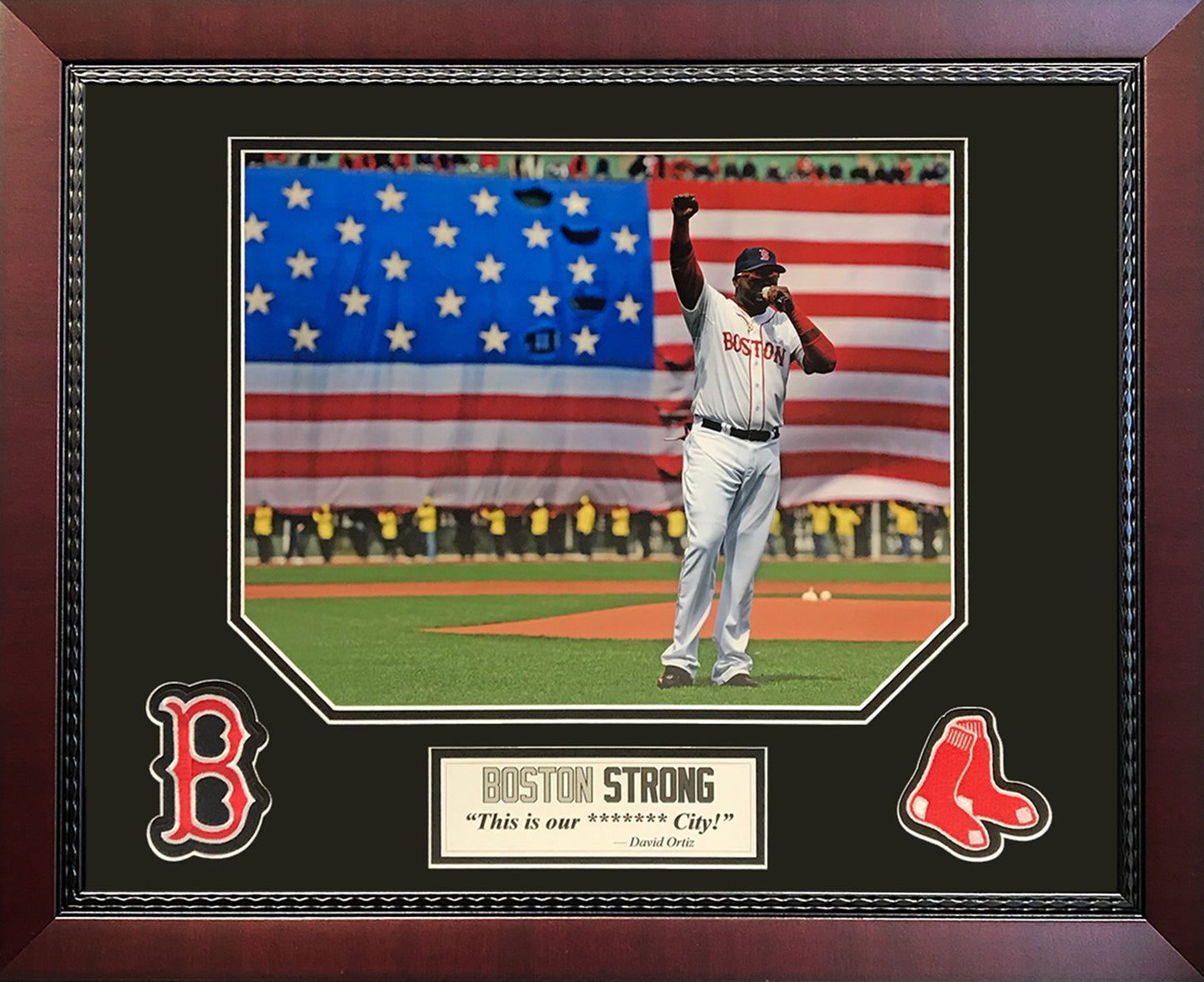 David Ortiz Photo Boston Strong Speech 16x20