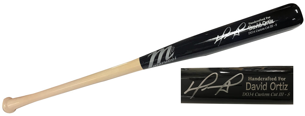 David Ortiz Autograph Bat