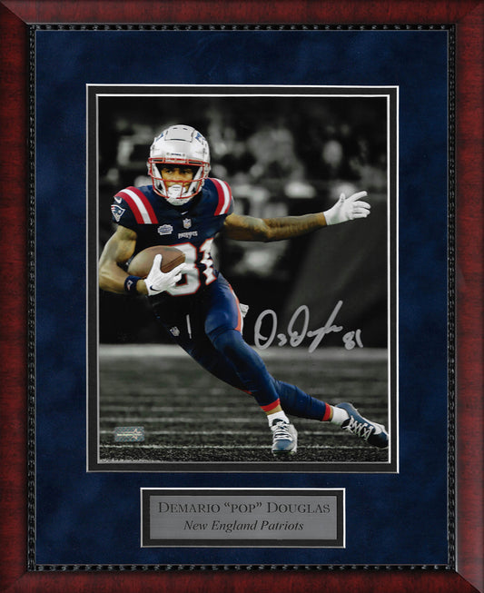 Demario Douglas Autograph Photo Run 11x14