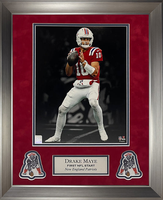 Drake Maye Photo First NFL Start Spotlight 16x20