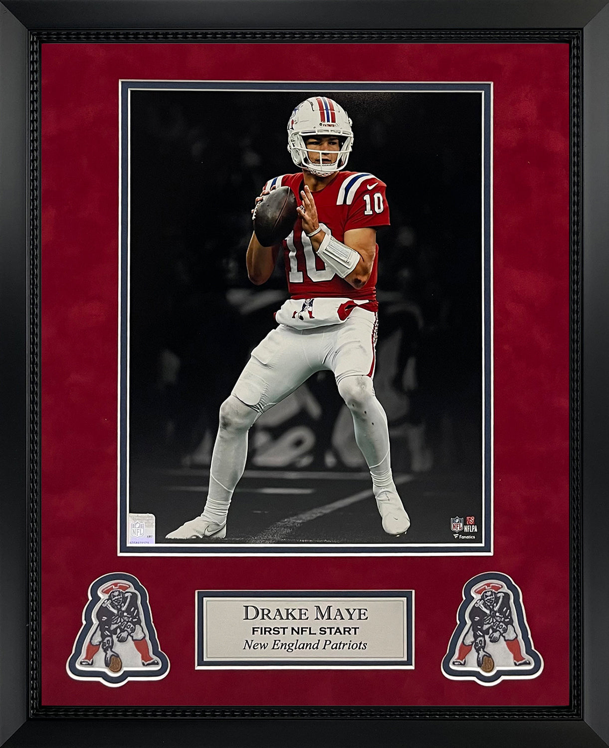 Drake Maye Photo First NFL Start Spotlight 16x20