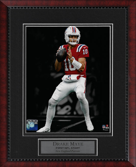 Drake Maye Photo First NFL Start Spotlight 11x14