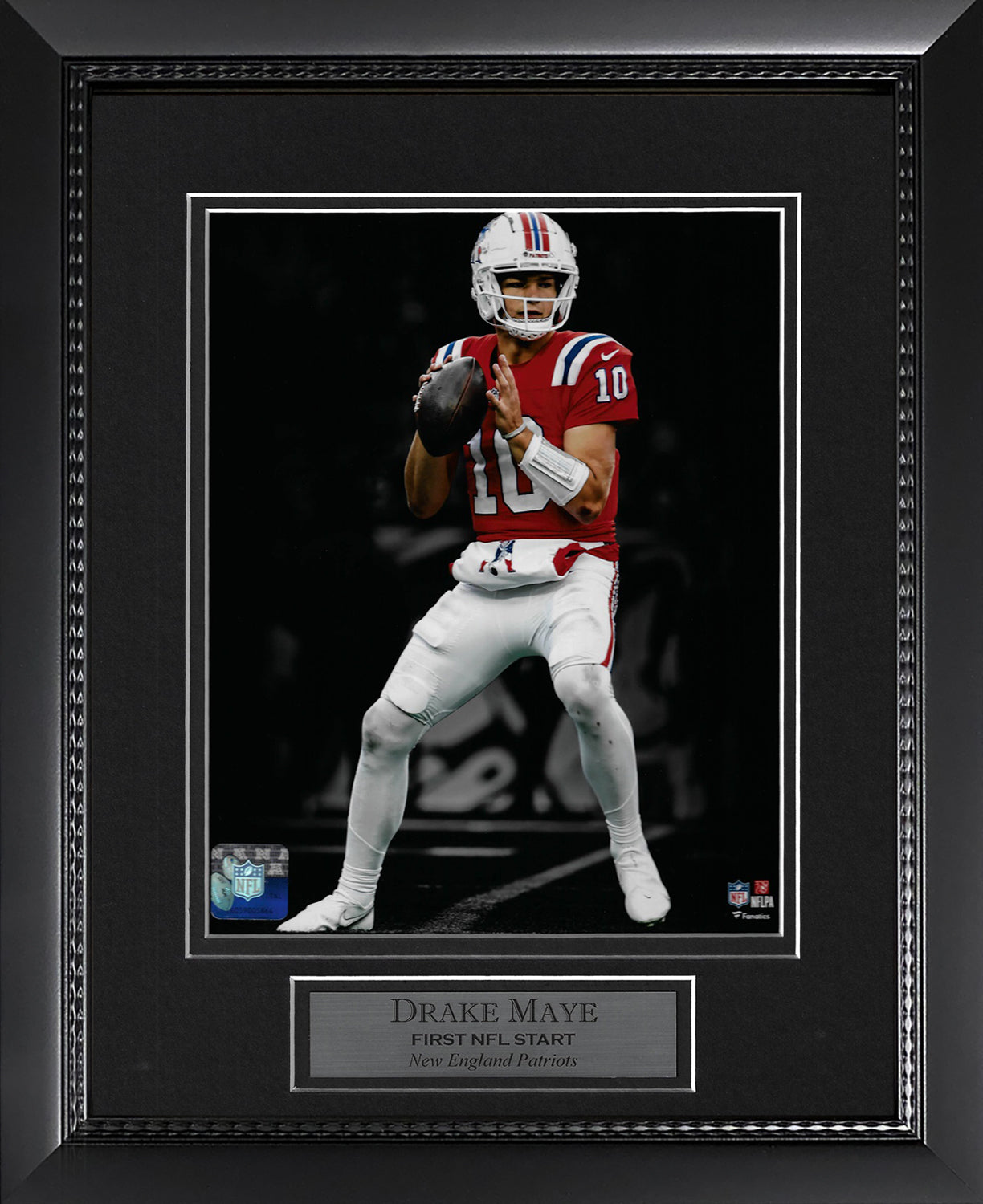 Drake Maye Photo First NFL Start Spotlight 11x14