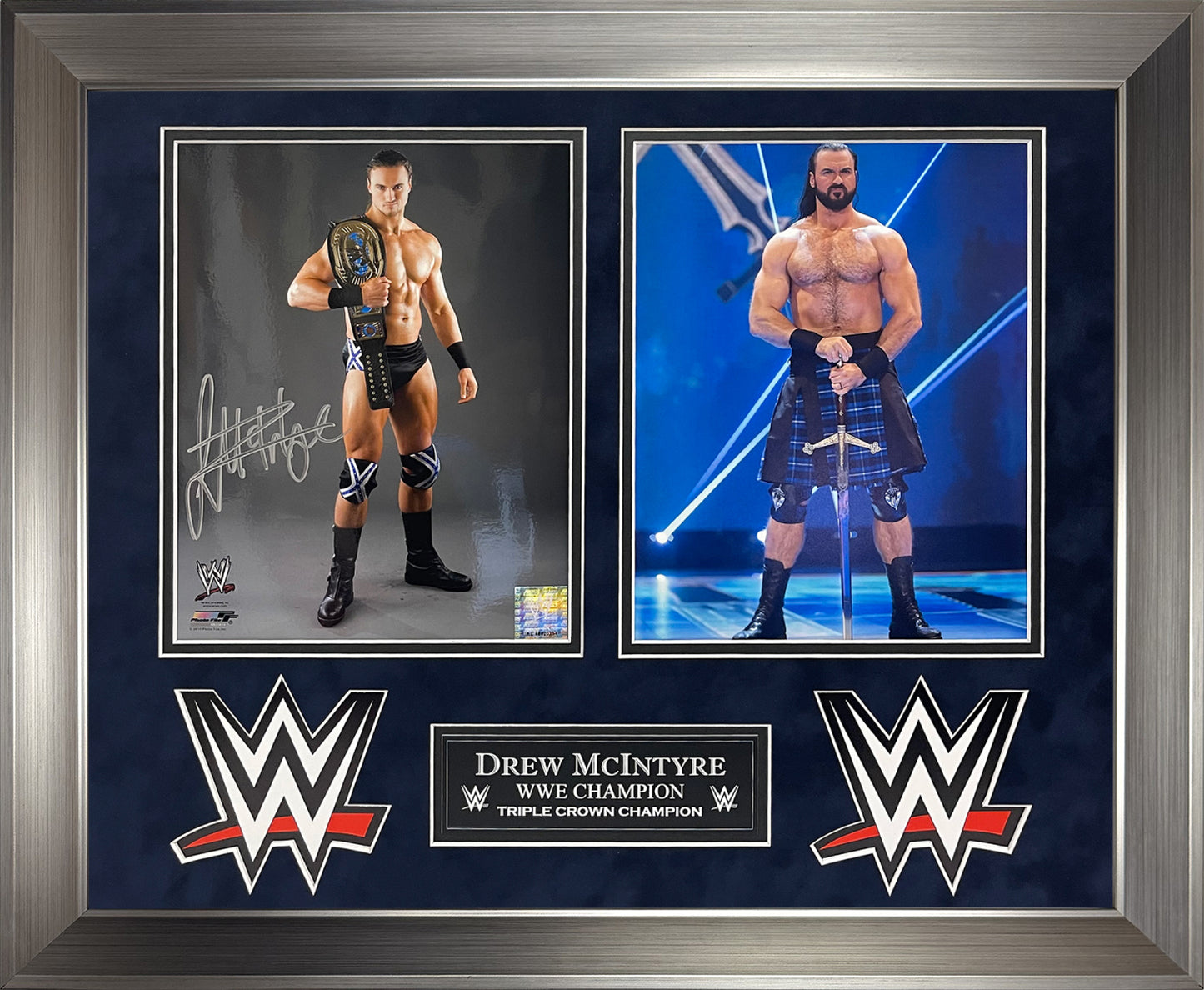 Drew McIntyre Autograph Photo 2 Way Collage 16x20