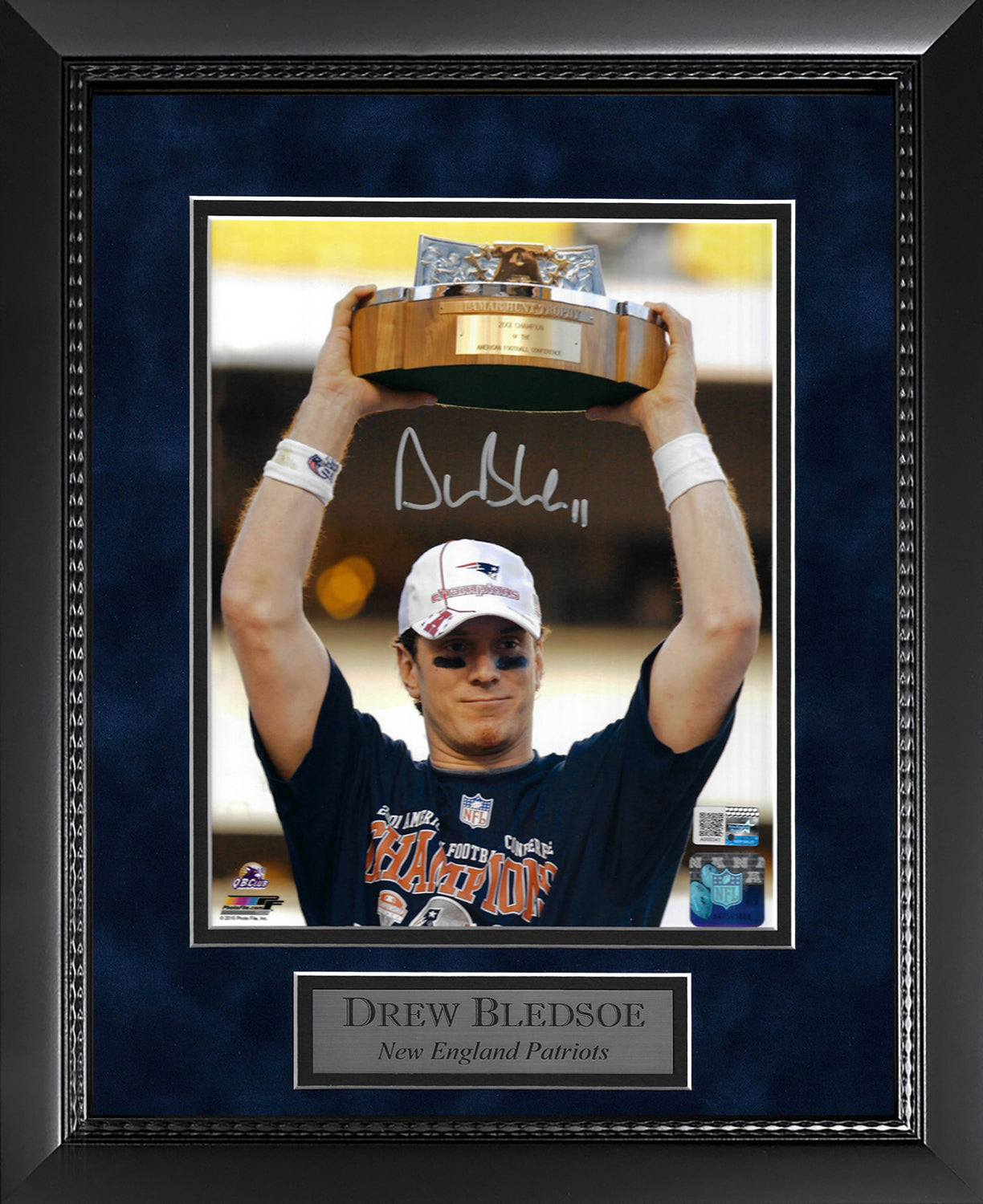 Drew Bledsoe Autograph Photo AFC Champion 11x14