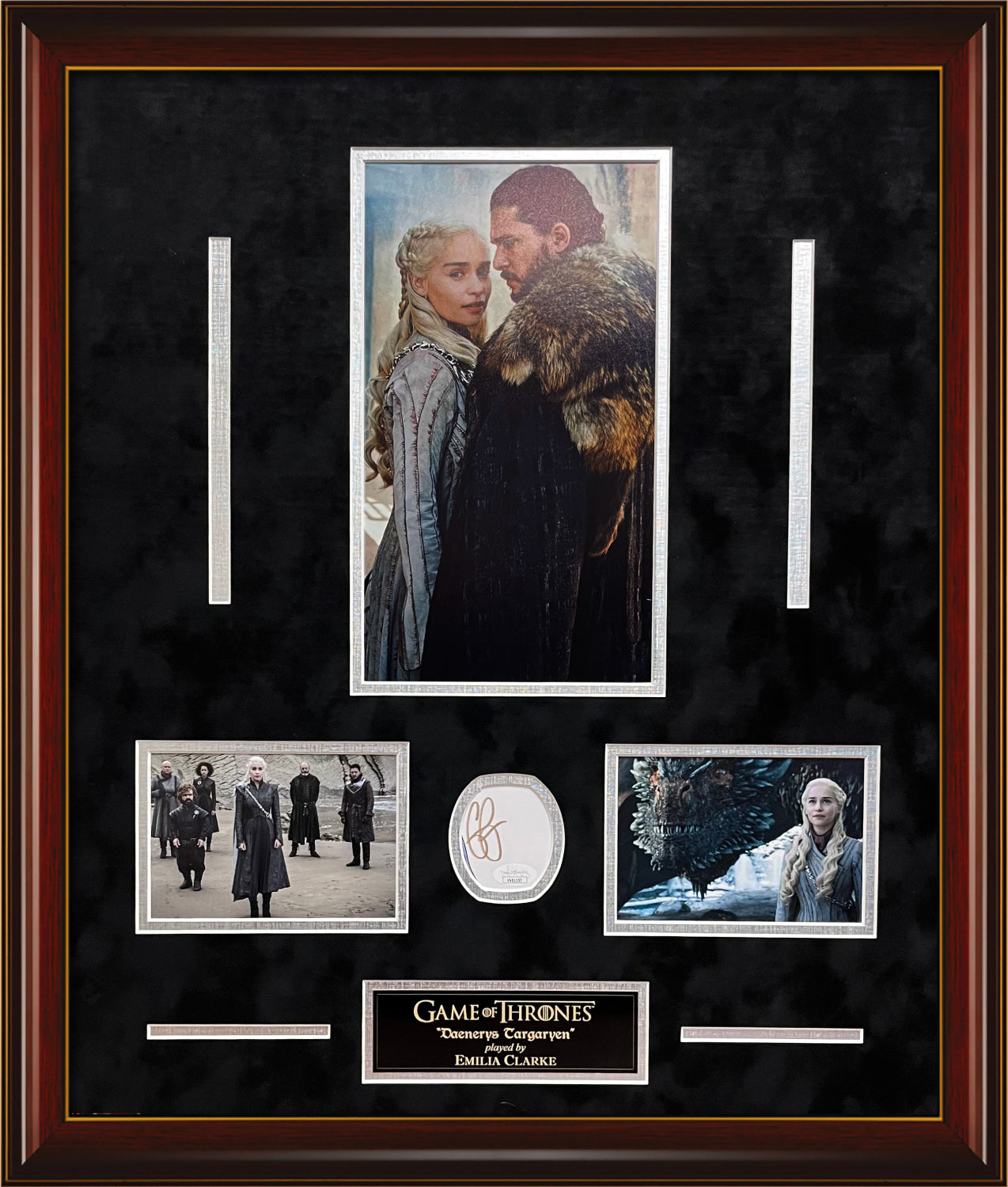 Emilia Clarke Autograph Collage Game of Thrones 23x27 JSA Authentication