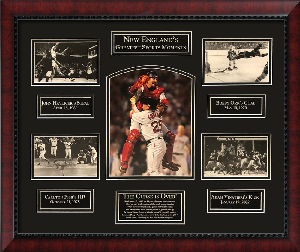 New Englands Greatest Sports Moments Photo Collage 23x27