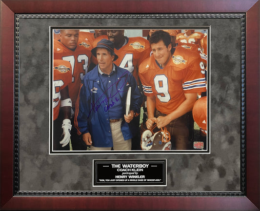 Henry Winkler Autograph Photo The Waterboy With Coach K Inscription 16x20