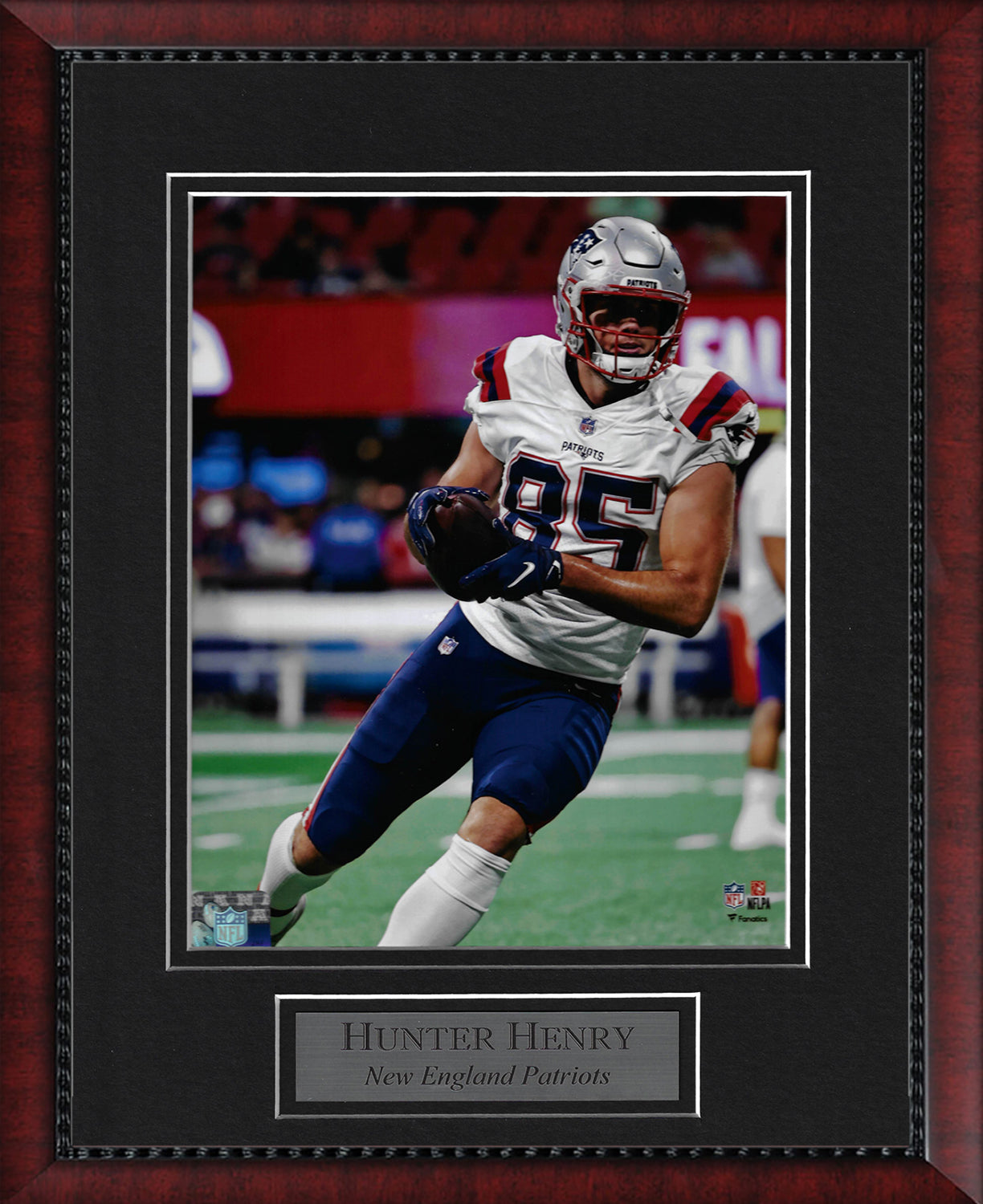 Hunter Henry Photograph - Run The Ball - New England Patriots - Framed 13x16