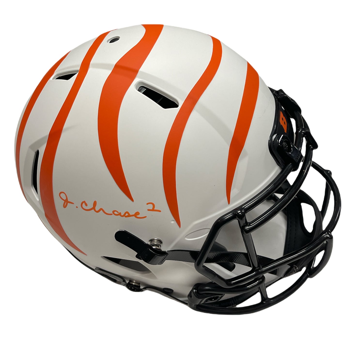 Ja'Marr Chase Autograph Bengals Helmet Replica Speed Lunar