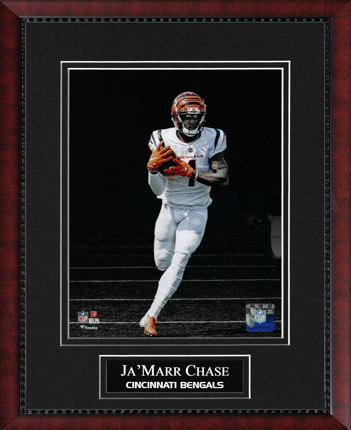 Ja'Marr Chase Photo Run Spotlight 11x14