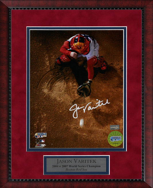 Jason Varitek Autograph Photo Aerial View 11x14