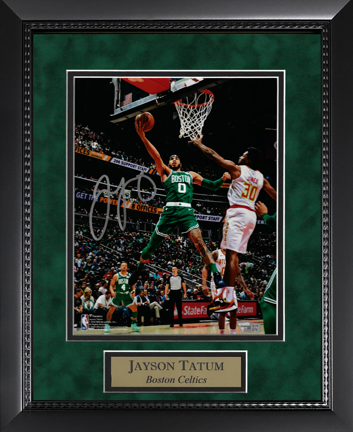 Jayson Tatum Autograph Photo Lay Up Hawks 11x14