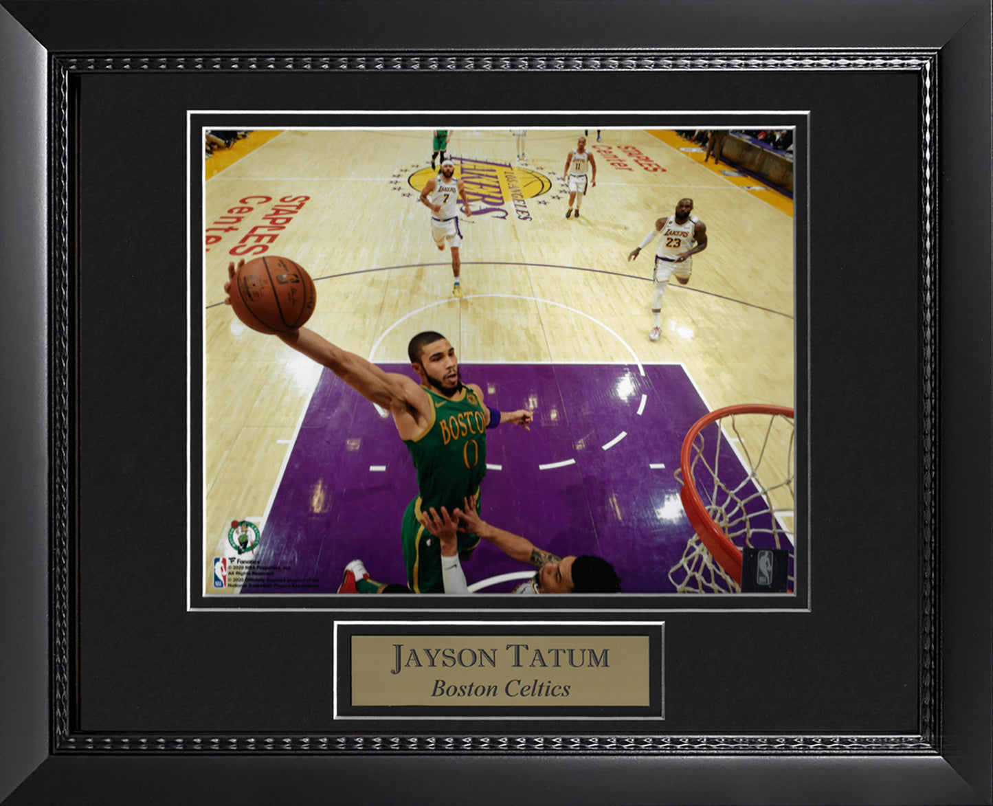 Jayson Tatum Photo Color Dunk vs Lakers 11x14