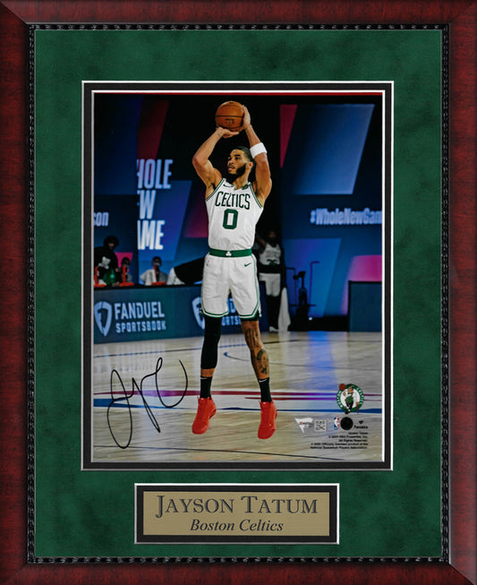 Jayson Tatum Autograph Photo Jump Shot 11x14