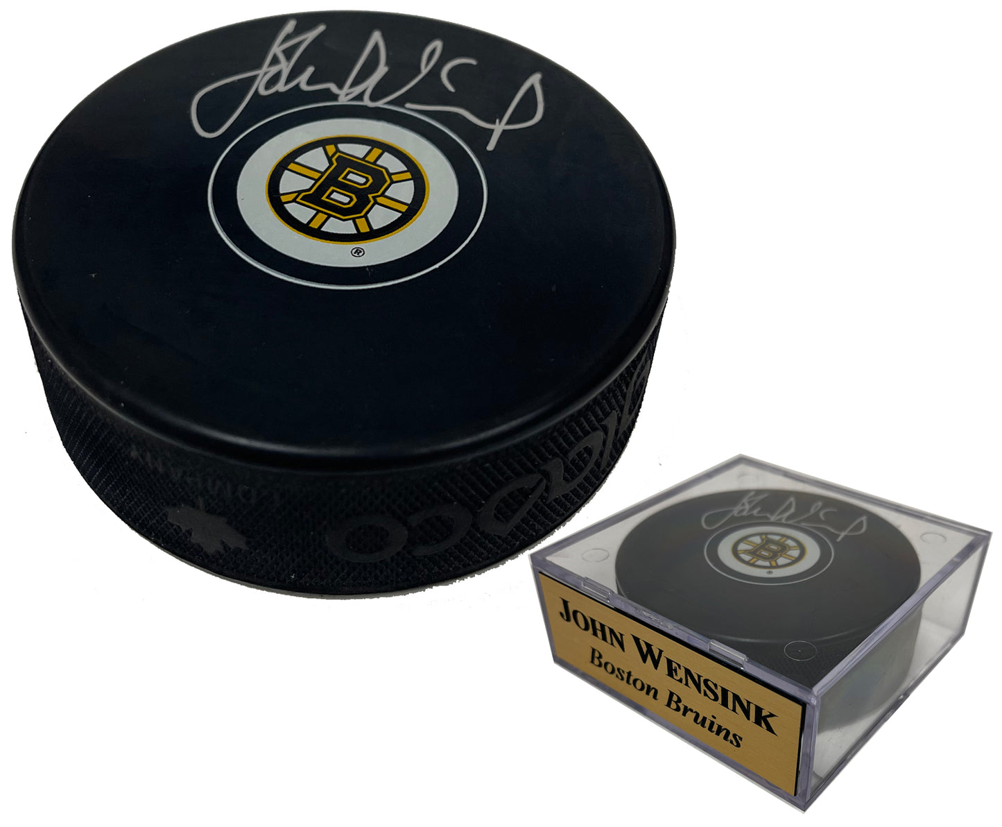 John Wensink Autograph Spoke B Puck