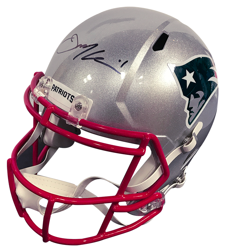 Julian Edelman Autograph Helmet Replica Speed