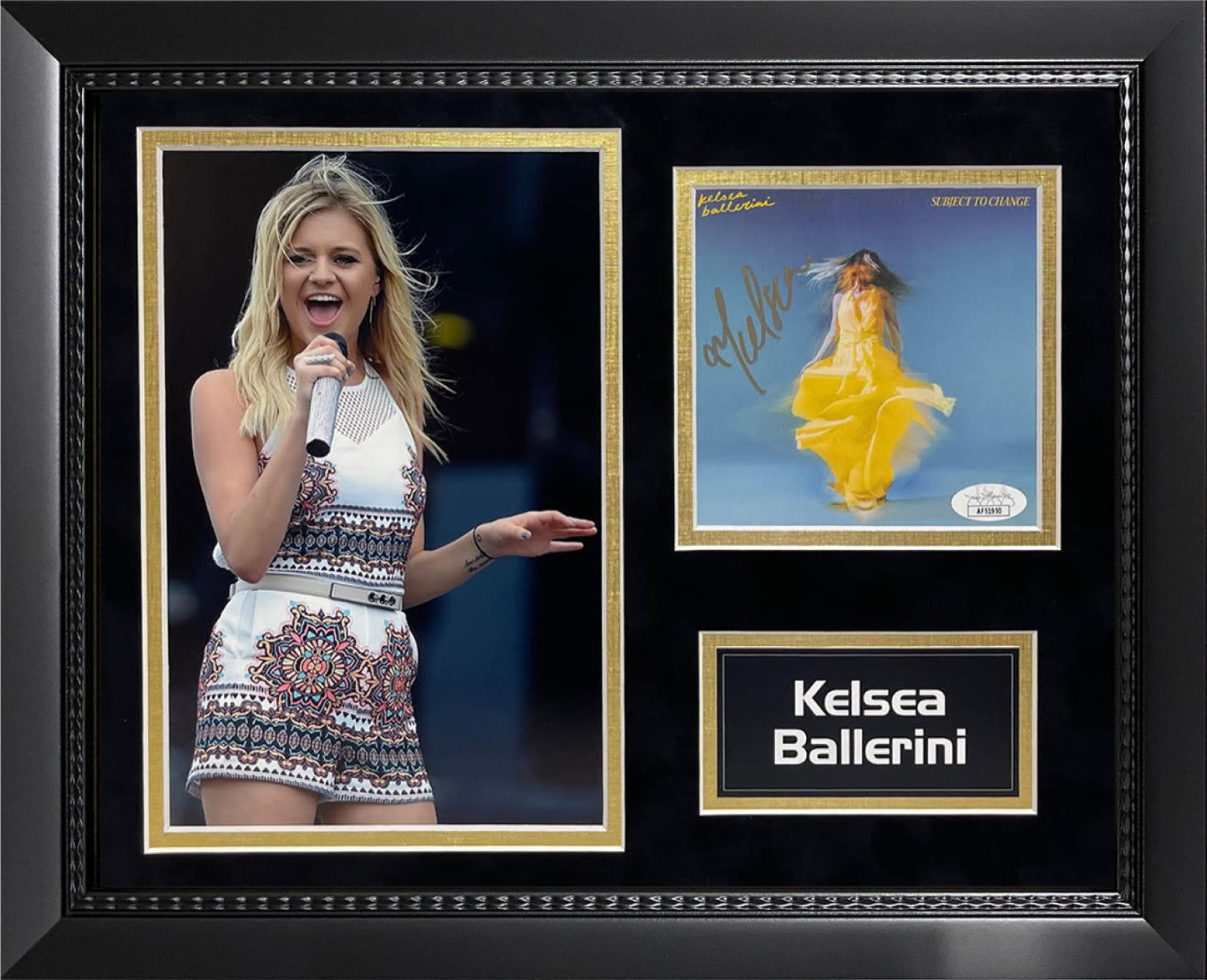 Kelsea Ballerini Autograph CD Cover Collage 11x14 JSA Authentication