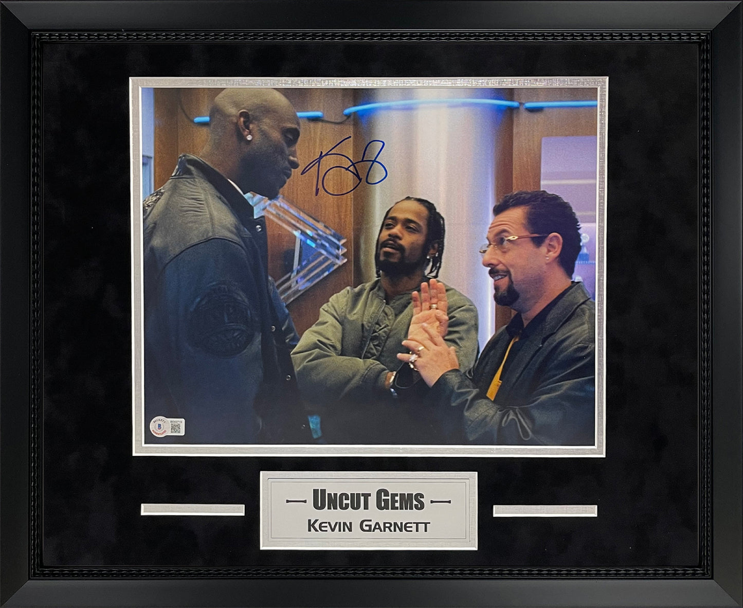 Kevin Garnett Autograph Photo Uncut Gems 16x20 Beckett Authentication