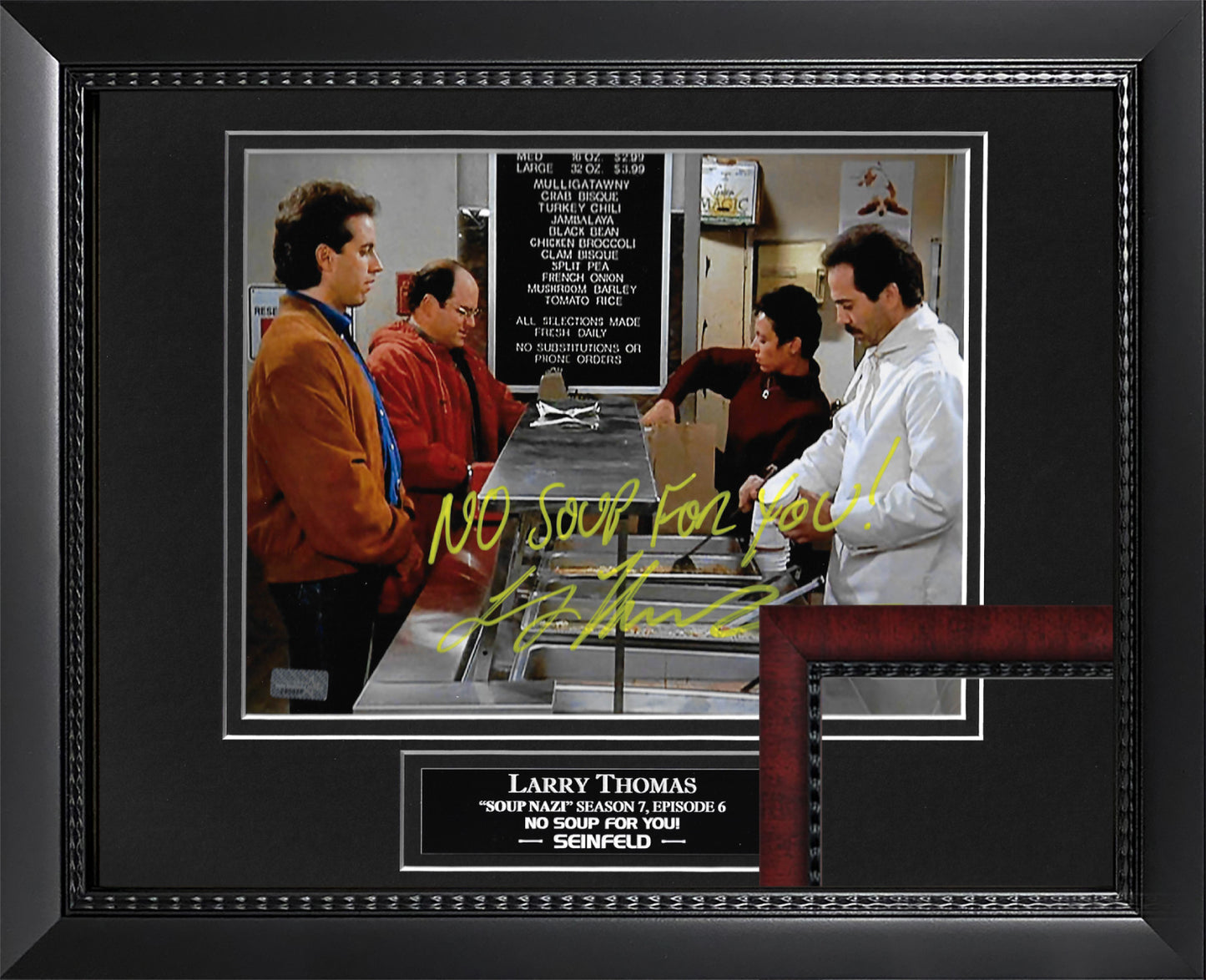 Larry Thomas Autograph Photo Seinfeld Soup Nazi 11x14