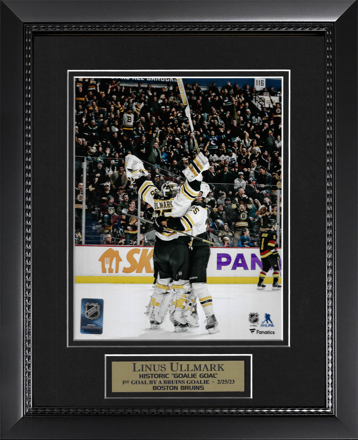 Linus Ullmark Photo First Goal 11x14