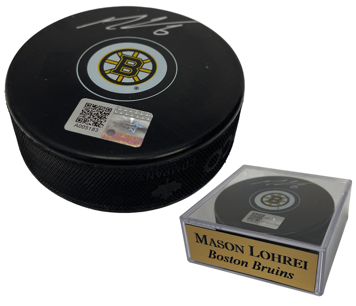 Mason Lohrei Autograph Puck