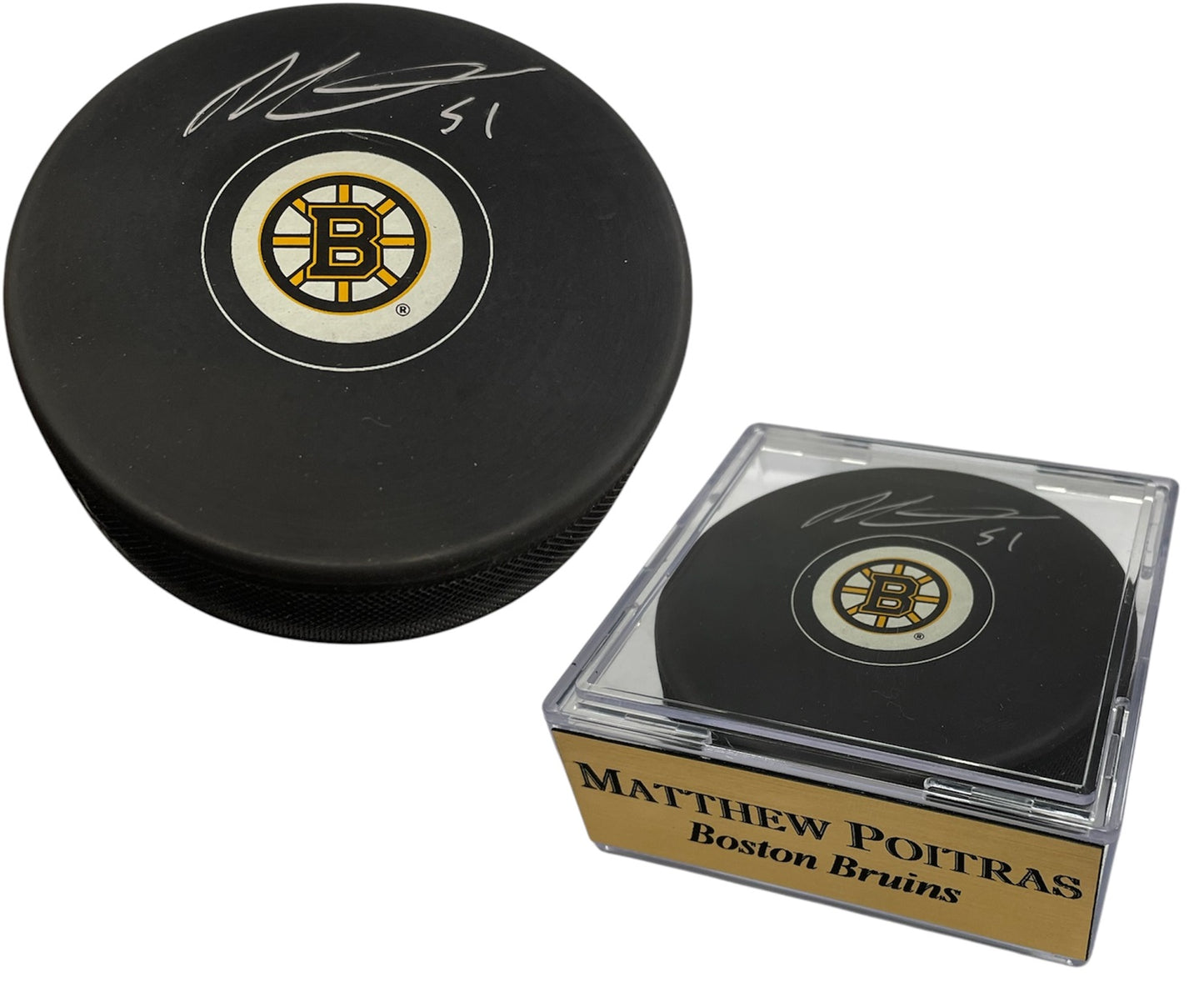 Matthew Poitras Autograph Puck
