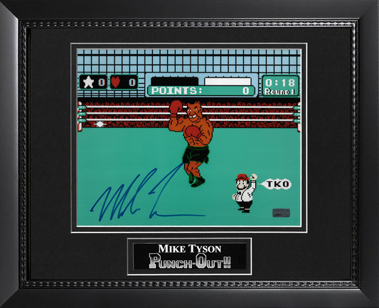 Mike Tyson Autograph Photo Punch-Out!! Game 11x14