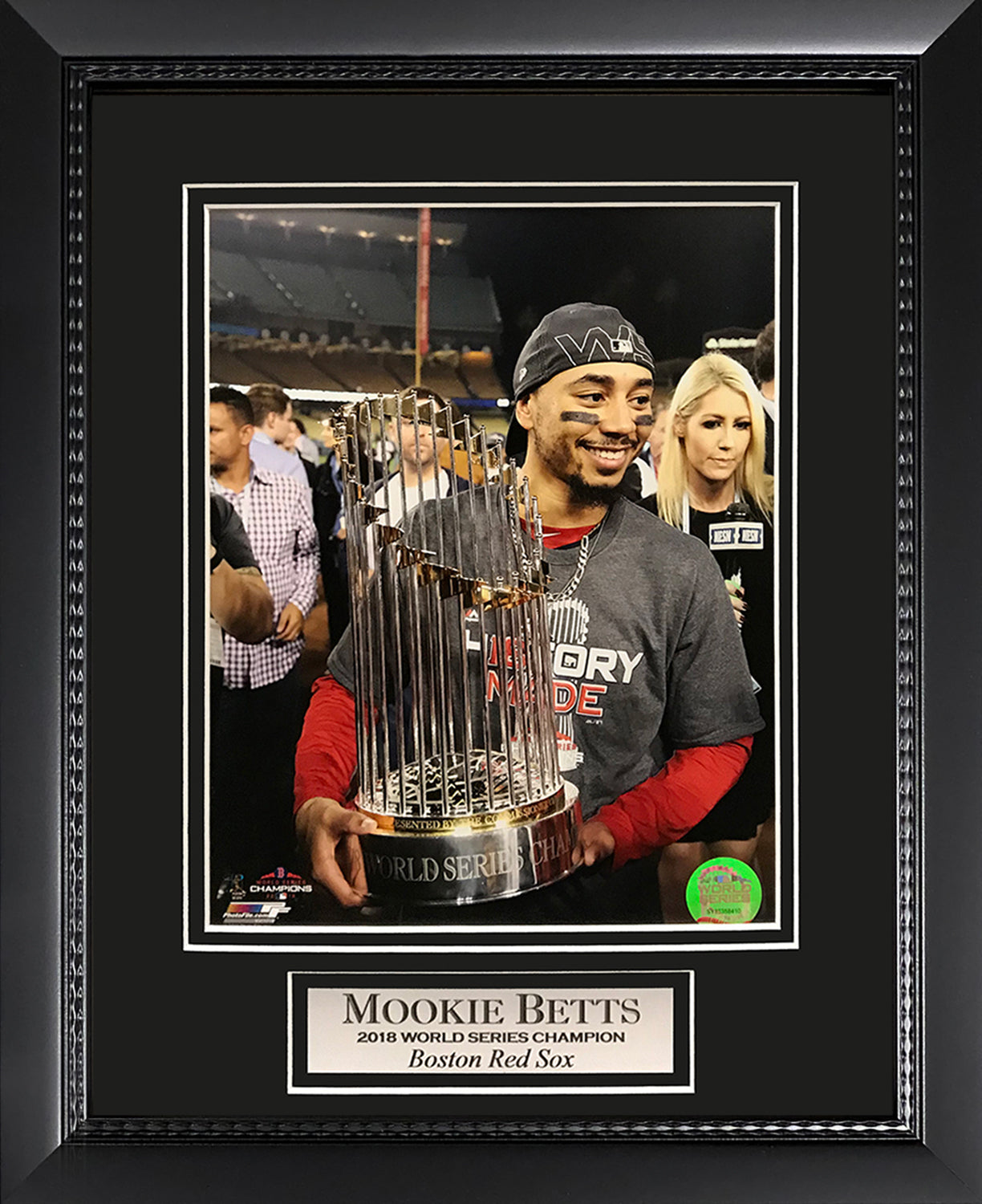 Mookie Betts Photo World Series 2018 Trophy 11x14
