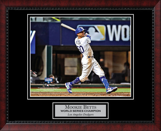 Mookie Betts Swing 2020 World Series Champion 11x14